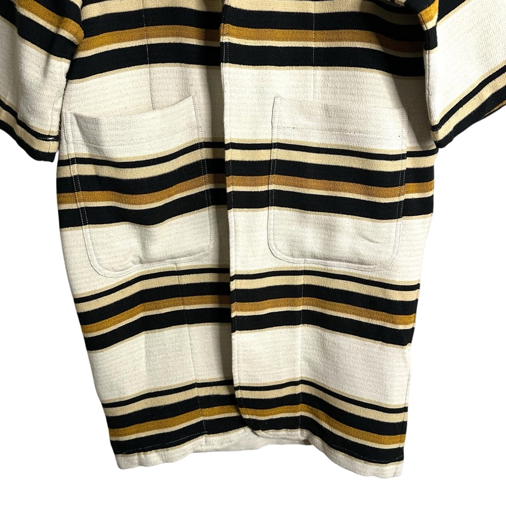 Anthropologie THE ODELLS Striped Cocoon Jacket Coatigan Oversized Size Small - Picture 5 of 15